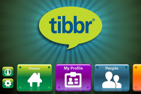 tibbr mobile - main page concept